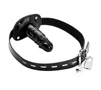 -Giocattolo Regolabile Bâll Gâgs For Women Lây Ö Ên Möûth Rîng Bön&Dâgê Brêâthâblê Ṥ Îdêr Bâllgâg Hârnêṥṥ Dídò Dònne Böndâgêri E Lúg Anàlé Bûtt/Nero/23.9In