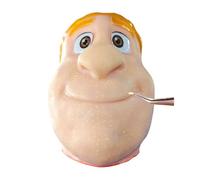 Giocattolo riutilizzabile for spremere i brufoli - Giocattolo realistico for alleviare lo stress che scoppia pustola Allevia lo stress e l'ansia(Yellow)