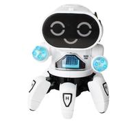 Giocattolo Robot Musicale a Forma di Polpo - Robot Ballerino a Sei Artigli | Giocattolo Elettrico Interattivo con Luci | Sensore Intelligente per Evitare gli Ostacoli, Regalo di Compleanno per Bambini