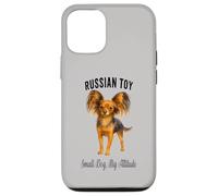 Giocattolo russo cane piccolo cane grande atteggiamento Pet design Custodia per iPhone 12/12 Pro