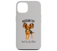 Giocattolo russo cane piccolo cane grande atteggiamento Pet design Custodia per iPhone 13