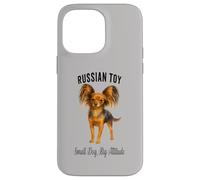 Giocattolo russo cane piccolo cane grande atteggiamento Pet design Custodia per iPhone 14 Pro Max