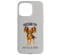 Giocattolo russo cane piccolo cane grande atteggiamento Pet design Custodia per iPhone 15 Pro Max