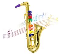 Giocattolo Sassofono per Bambini | Strumento musicale giocattolo - Musicale - Regalo per Ragazze Bambini Compleanno Spettacoli scolastici Giochi di ruolo Talent Show