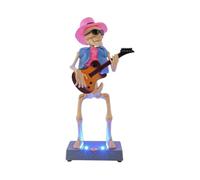 Giocattolo scheletro per bambini, statuetta elettrica illuminata di Halloween, statuetta decorativa di Halloween, per bambini, adolescenti, collezionisti, casa, ufficio, soggiorno, studio, feste