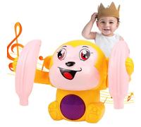 Giocattolo scimmia elettrico | Giocattolo musicale che rotola, scimmiaa che rotola, bambola animale della scimmia con design leggero da 200 g per giochi per bambini, divertimento interattivo, intratte