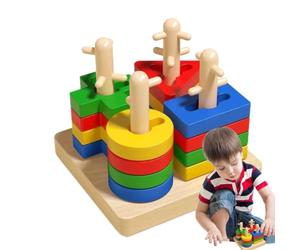 Giocattolo Selezionatore Di Forme Per Bambini - Di Riconoscimento Di Forma E Colore | Gioco Di Impilamento Per L'apprendimento Dello Sviluppo Per Ragazzi E Ragazze Di Età Compresa Tra 3 E 6 An
