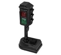 Giocattolo Semaforico con Guida Vocale, Pulsanti Interattivi, Base | Plastica Nera, Aspetto Realistico del Segnale Stradale, senza Batteria, per Educazione Precoce e Aula