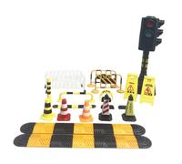 Giocattolo semaforo, mini set di segnali stradali, giocattoli di blocchi