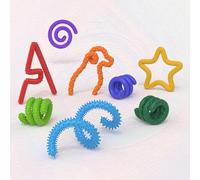 Giocattolo sensoriale antistress con striscia di torsione, giocattolo sensoriale con texture estesa, giocattolo sensoriale lenitivo in silicone fai da te è deformabile e adatto per e-commerce