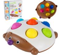 Giocattolo sensoriale Pop it di MalPlay in silicone, giocattolo per le abilità motorie che allevia lo stress, giocattolo fidget che allevia l'ansia e lo stress, riccio colorato, per bambini e neonati
