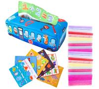 Giocattolo sensoriale scatola per fazzoletti, gioco per e bambini | Scatola di sciarpa morbida colorata, giocattoli educativi, giocattoli accartocciati per 3 6 9 12 bambini