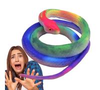Giocattolo serpente di - Modello realistico di pitone in morbida da 70 cm, decorazione di scherzo di vipera finta | Accessorio deterrente per da giardino, accessorio per feste d