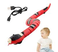 Giocattolo Serpente - Elettronica In ABS | Giocattolo Robotico - Modello Per Evitare Gli Ostacoli Con Rilevamento Intelligente 187g, Innovativo Set Di Scherzi Telecomandati Con Coda Scodinzol