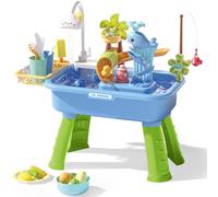 Giocattolo Set Gioco Sensoriale Lavastoviglie Elettrica Pesca Accessori Cibo