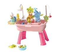 Giocattolo Set Gioco Sensoriale Lavastoviglie Elettrica Pesca Accessori Cibo