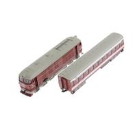 Giocattolo simulato di un treno in scala HO 1:87 con carrozza trainata da un