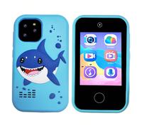Giocattolo smartphone per bambini, con giochi di apprendimento integrati, regalo di Natale e compleanno, adatto per bambini e bambine di 3-7 anni Scheda di memoria da 32 GB,S3-Unicorno Rosa,S3-Shark B