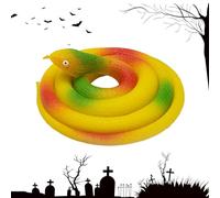 giocattolo - Snake di scherzo flessibile da 31,5 pollici, giocattoli da scherzo per interni ed esterni per Halloween, giorno degli innocenti, scherzi e spaventosi.