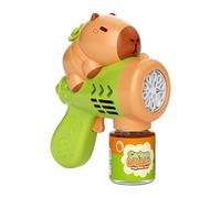 Giocattolo Soffiatore Bolle - Macchina Bolle Elettrica Cartone Esterno - Attività Educative Estate, Accessorio Portatile per Feste all'Aperto Giardino Spiaggia e Gioco Sensoriale