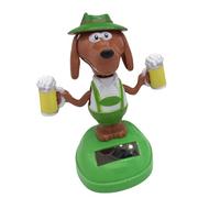 Giocattolo solare per cani - Decorazione per schizzo, 4,33 pollici, testa di bobble ABS, cane oscillante a energia solare, per schizzo, ufficio, scrittore