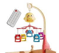 Giocattolo Soothing Rotante con Musica per Culla - Mobile per Lettino con Telecomando,Girotondo Rilassante Portatile per Lettino e Passeggino Bambini 0-18