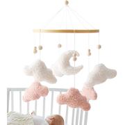 Giocattolo sospeso sopra la culla - Carillon mobile & centro attività, ciondolo giocattolo passeggino decorazione peluche per culla letto coperta da gioco baby shower regalo