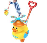 Giocattolo Spinta Papera Gialla - Primi Passi Bambini, Suoni Quack Movimento Oscillante | Supporto Camminata Imparare Camminare Gioco Spingere Sviluppo Motorio Coordinazione Equilibrio