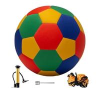 Giocattolo Sportivo Silenzioso Da Calcio Interno - Tessuto Blu Immersione Da 20 Cm Compreso Pompa A Pallone, Allenamento Di Calcio Morbido E Silenzioso A Casa | Pallone Da Calcio Morbido E