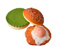 Giocattolo Spremibile a Forma di Hamburger | Palla Morbida a Forma di Cibo Novità,Gioco Tattile per Bambini Ragazzi Famiglia Amici | per Bambini, Adulti, Ufficio, Classe, Viaggio, Relax, Studio, Sale