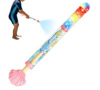 Giocattolo Squirter - ABS 35x6,5x3,5 cm | a spruzzo d'acqua a LED con design di fuochi d'artificio a 70 fori, giocattolo elettrico per pistola ad acqua per bambini, gioco all'aperto per feste