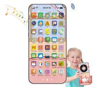 Giocattolo Storie Touchscreen | Interattivo con Luci Accattivanti - Giocattolo Telefonico Interattivo con Luci Ricaricabile per Viaggi