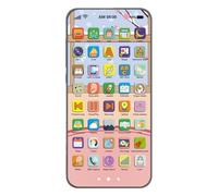 Giocattolo Storie Touchscreen - Telefono Cellulare con Schermo Tattile per Giochi Educativi - Telefono Ricaricabile Luci Colorate per Apprendimento Domestico Giochi