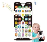 Giocattolo Storie Touchscreen,Telefono Educativo Simulato | Giocattolo Telefonico Interattivo con Luci Ricaricabile per Viaggi