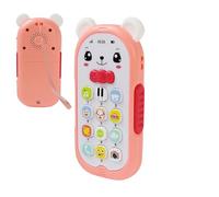 Giocattolo Telefono Bambino - Modello Analogico Stile Cartone Animato , Adatto 6 +, Luce Soffusa Controllo Volume, Supporto Educazione Precoce, PP, Rosa O Giallo