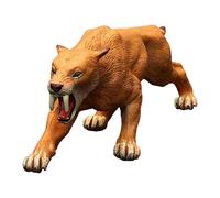 Giocattolo Tigre Smilodon - Figura di Fauna Antica, Modello di Animale da Safari | Strumento di Apprendimento Preistorico per Bambini, Realistica di Tigre dai Denti a Sciabola per Educazione