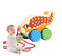 Giocattolo Tirare - Auto Interattiva a Spinta Manuale,Giocattolo Tirare Avanti a Cammino,per Gioco Indoor ed Esterni per Presepe e asilo Gioco sul Pavimento