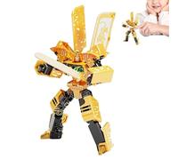 Giocattolo Trasformante Per , Design Di Conversione 2 In 1, 19x8x2,5 Cm, Robot Modello Di Figura Per Bambini, Giocattolo Robot Educativo Per Bambini, Costruzione A Giunto Articolato, Per Sessi