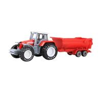 Giocattolo Trattore Agricolo, Piccolo Veicolo da Costruzione, Giocattolo Educativo, a Spinta E a Frizione, per Bambini dai 3 Anni in su, Rosso