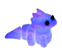 giocattolo Triceratopo stampato in 3D,Giocattolo Triceratopo per bambini con stampa 3D - Figure di Triceratopo per bambini,Piccoli personaggi animali, animali luminosi, simpatico giocattolo