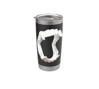 Giocattolo Vampiro Denti Plastica Zanne Halloween Spaventoso Divertimento Bite Me Bicchiere termico in acciaio inox doppia parete