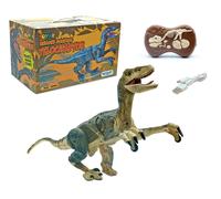 Giocattolo Velociraptor RC Con Effetti Sonori E Movimento Realistico | Marrone