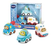 Vtech - 207.325, Set di 3 macchinine: Charlie il taxi - Marcus il bus e Robin il fuoristrada, con musichette, canzoncine e frasi, colori casuali