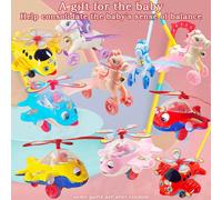 giochetto a spinta per bambini, design di cavallo a spinta e tirare, con ali e campana, giocattolo interattivo per l'apprendimento delle attività all'aperto, adatto per età comprese tra i 3 e i 7 anni