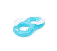GIOCHI ACQUATICI BESTWAY Salvagente doppio gonfiabile con cuscino 188x117 cm Spiaggia e Piscina 43009
