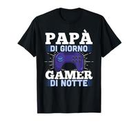 Giochi Al Computer Gamer Divertente Festa Del Papà Gaming Maglietta