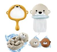 Giochi Bagnetto,Giochi Bagnetto Neonato,Giocattoli da Bagno per Bambini di età Superiore a 1 anno,Simpatica forma di lontra, Molteplici Esperienze di Gioco, Regali per Ragazzi e Ragazze