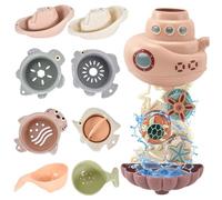Giochi Bagnetto Neonato 1 2 3 4 Anni, Giochi Vasca da Bagno Bambini, Giochi Acqua Gioco Bambino Regalo Bambina 1 Anno con Giocattoli Animali Marini, Regalo per Ragazzi e Ragazze