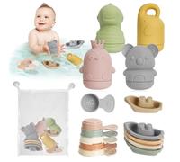 Giochi Bagnetto Neonato Antimuffa, Giocattoli Vasca Da Bagno Silicone, Giochi Vasca da Bagno Bambini, Giochi Bagnetto Neonato, Giocattoli da Bagno Bambini 1 2 3 Anni Compleanno Battesimale Regalo