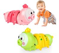 Giochi Bambini 1 Anno, Giochi Neonato Che Cammina, 2 Pack Wind up Giocattoli Bambino Bambini 6-9 Mesi,Tummy Time Toys, Regali Bambini Regalo Bimbo
